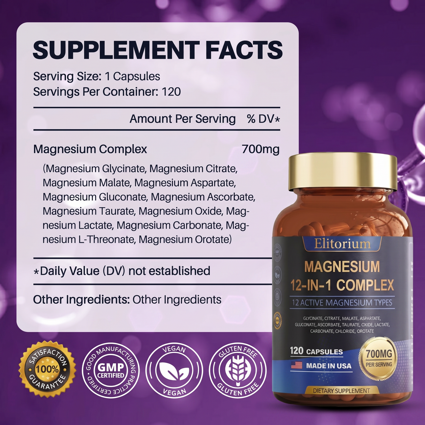 Elitorium Magnesium 12-in-1 Complex